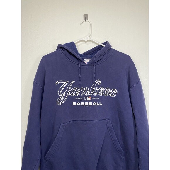 New York Yankees Vintage 2003 MLB playoffs Sweatshirt Hoodie distressed mens M - Picture 2 of 7